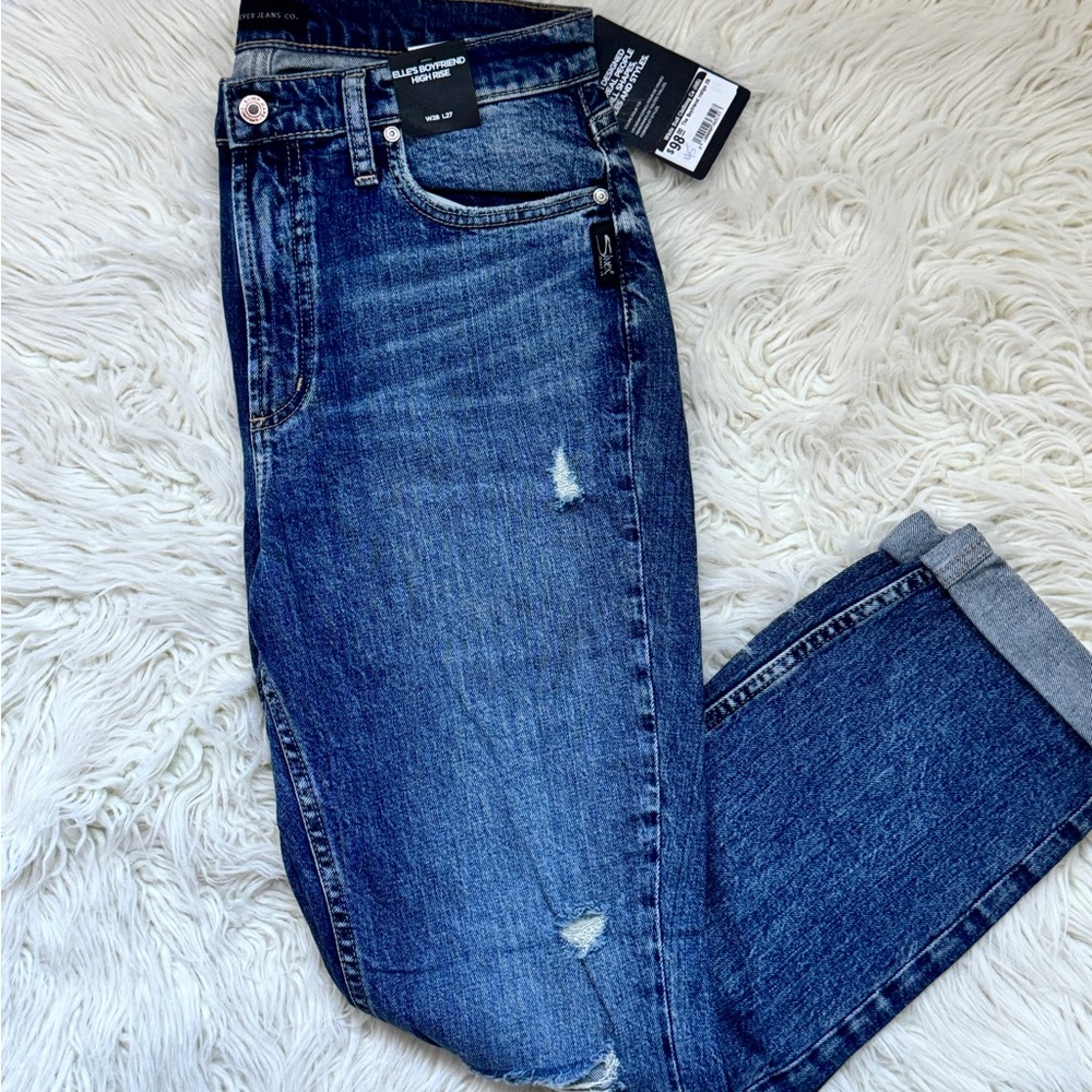 Silver Jeans Women's Blue Ankle & Cropped Jeans